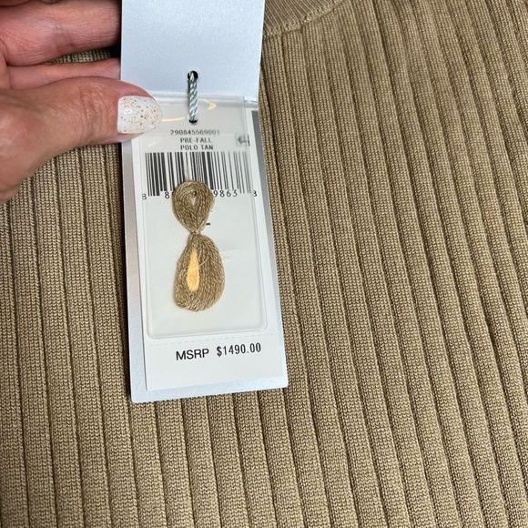 Ralph Lauren Collection Rib-Knit Wool & Silk Day Bodycon Dress - Picture 7 of 10